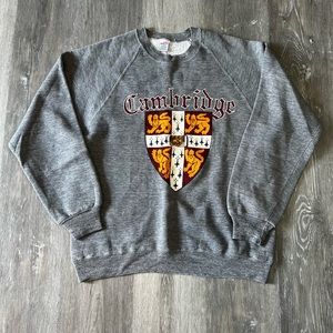 80s vintage Russell athletic Cambridge University pullover crewneck sweatshirt